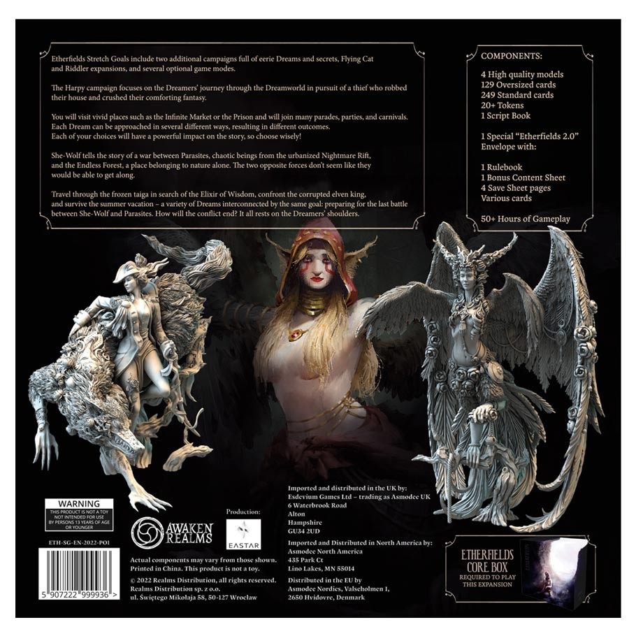 Etherfields : Stretch Goals Harpy and She-Wolf Campaigns